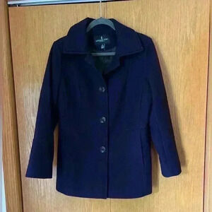 London Fog Purple peacoat size Medium